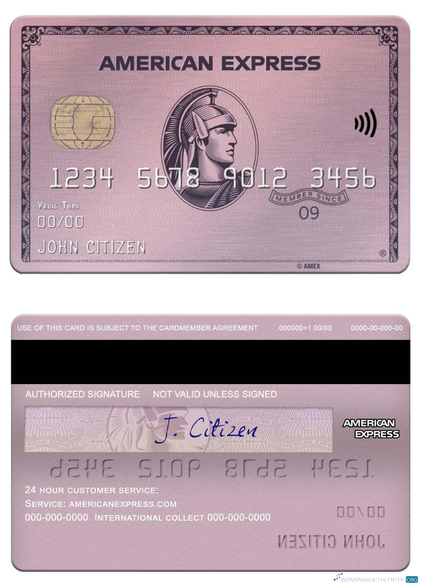 Download USA ADP Earnings bank american express rose gold card Photoshop template